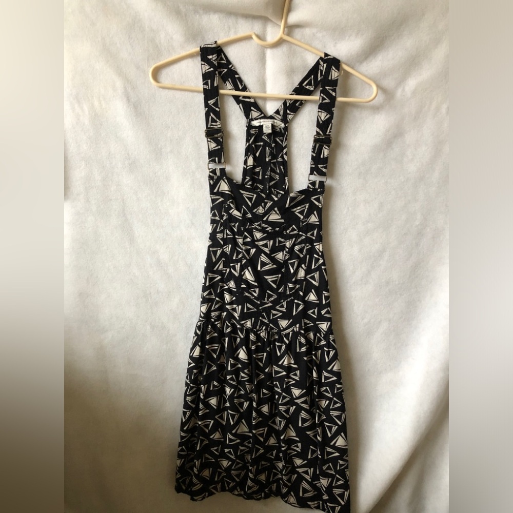 American Eagle Outfitters Black and White Patterned Mini Dress